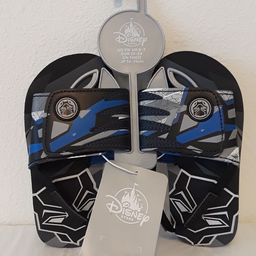 Black Panther Sandals Kids Size 7/8, Marvel Disney